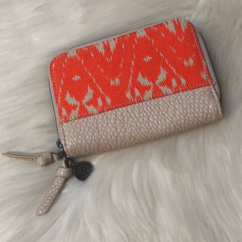 2/$15 BAGS-TODAY ONLY-
 OP CREAM/ORANGE DOUBLE ZIP/SECTION WALLET
